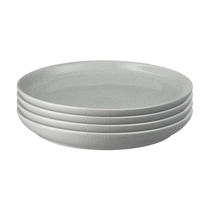 Ensemble de 4 plats gris clair Elements, Gris