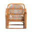 Bohemian Light Honey Rattan Arm Chair