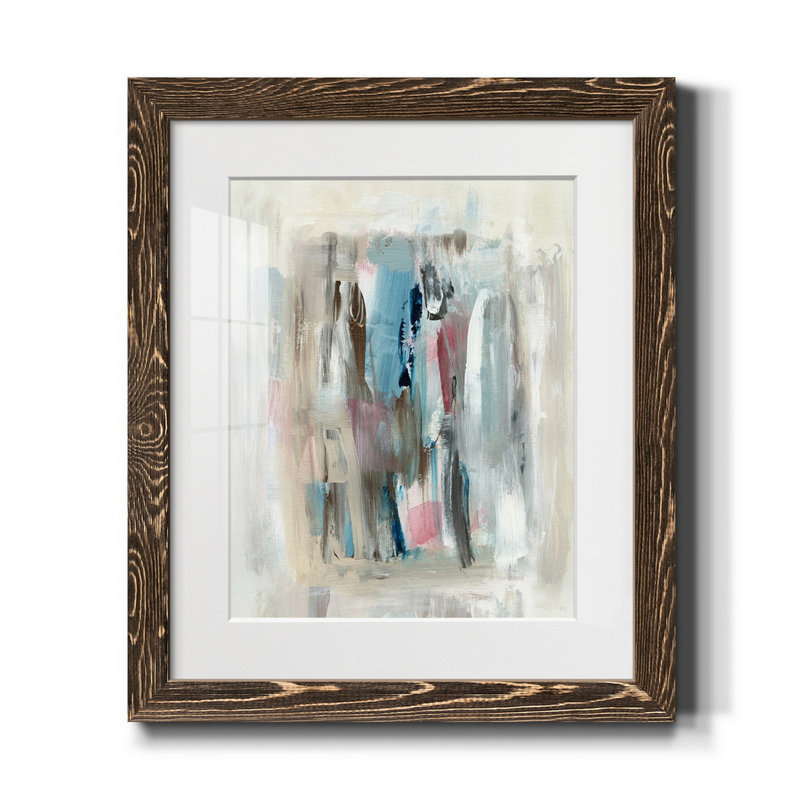 Été délavé - reproduction d'art, H 24 po x l 18 po x P 1,5 po, Papier, cadre noyer, Blanc