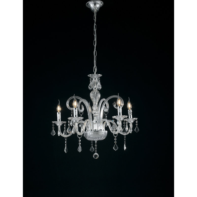 Bella 5 - Light Candle Style Chandelier