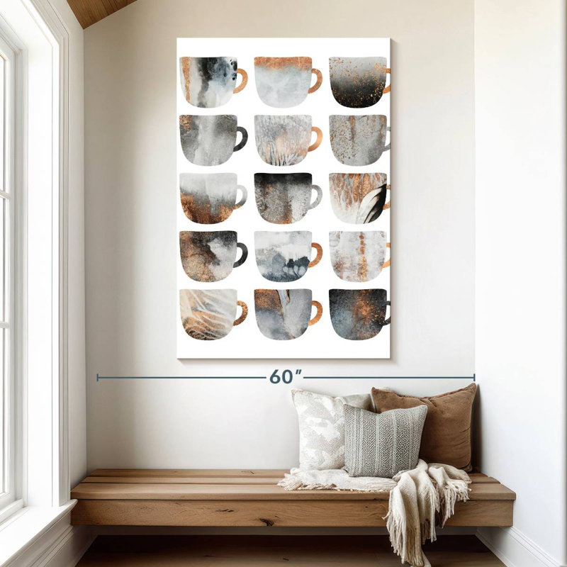 Yarlin Dreamy Coffee Cups, 51" H x 34" W
