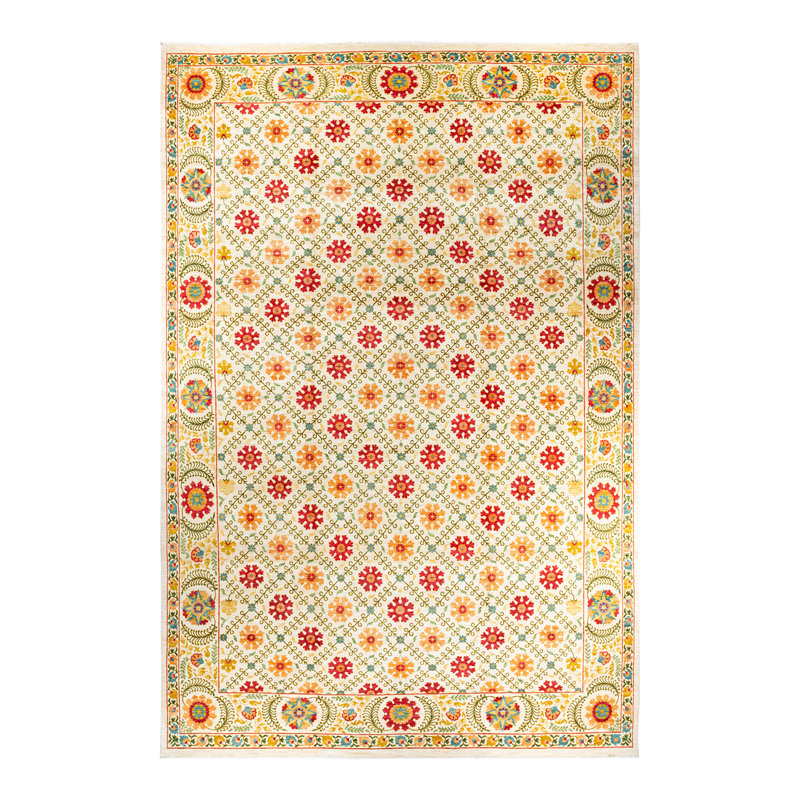 Suzani One-of-a-Kind 17' 10" X 11' 10" Hand Knotted Area Rug