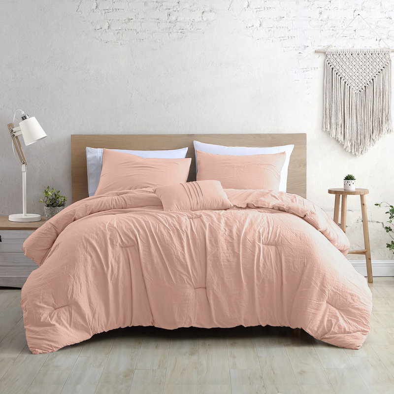 Fils modernes - ensemble d'édredon Beck - microfibre brossée en duvet synthétique - ensemble de couvre-lit toutes saisons élégant - comprend édredon, taies décoratives et coussin décoratif