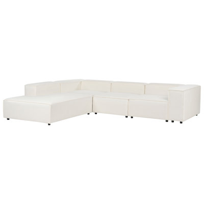APRICA 3 Seater Boucle Sofa & Chaise