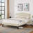 Auxter Upholstered Platform Bed Frame with Adjustable Nailhead Headboard, Velvet Fabric Mattress Foundation with Strong Wooden Slats Support, No Box Spring Needed, Heavy Duty, Easy Assembly-249466519-253164125