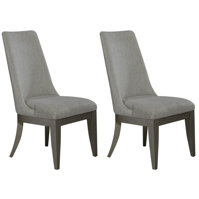 Stills Upholstered Light Gray Side Chair