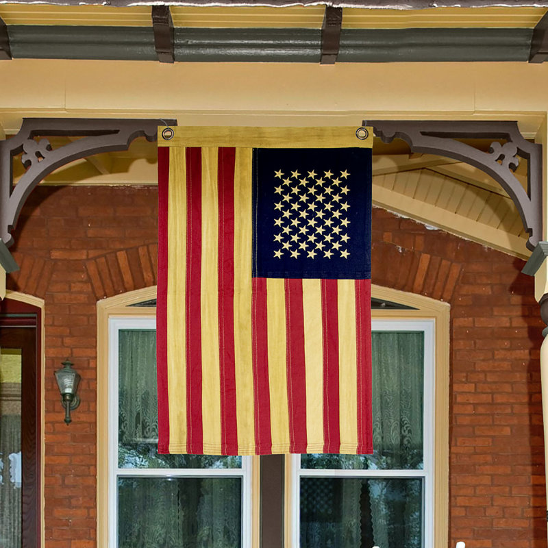 Drapeau américain vieilli 28 po