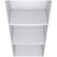 Bibliothèque H 47 ", 3 tablettes, blanc-209098043
