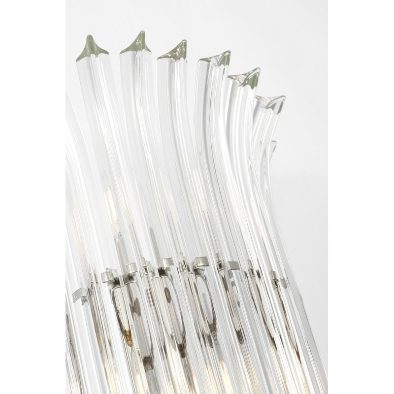 AERIN Rhine 21" Sconce with Crystal, Polished Nickel