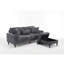 Canapé en chenille avec repose-pieds amovible et de rangement, rangement latéral et USB-1736792771