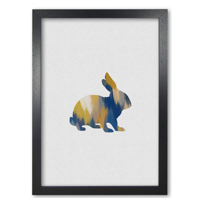 Rabbit Blue & Yellow - Print