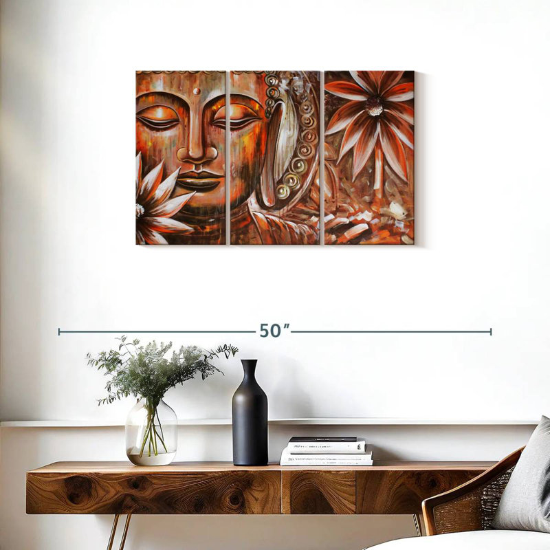 Leisha Spiritual Lord Buddha, 20" H x 33" W
