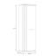 Malaki 1 Door Manufactured Wood Wardrobe