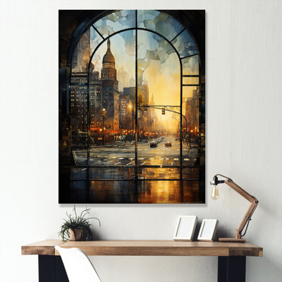 Vintage New York City Window Views I - New York City Wall Art