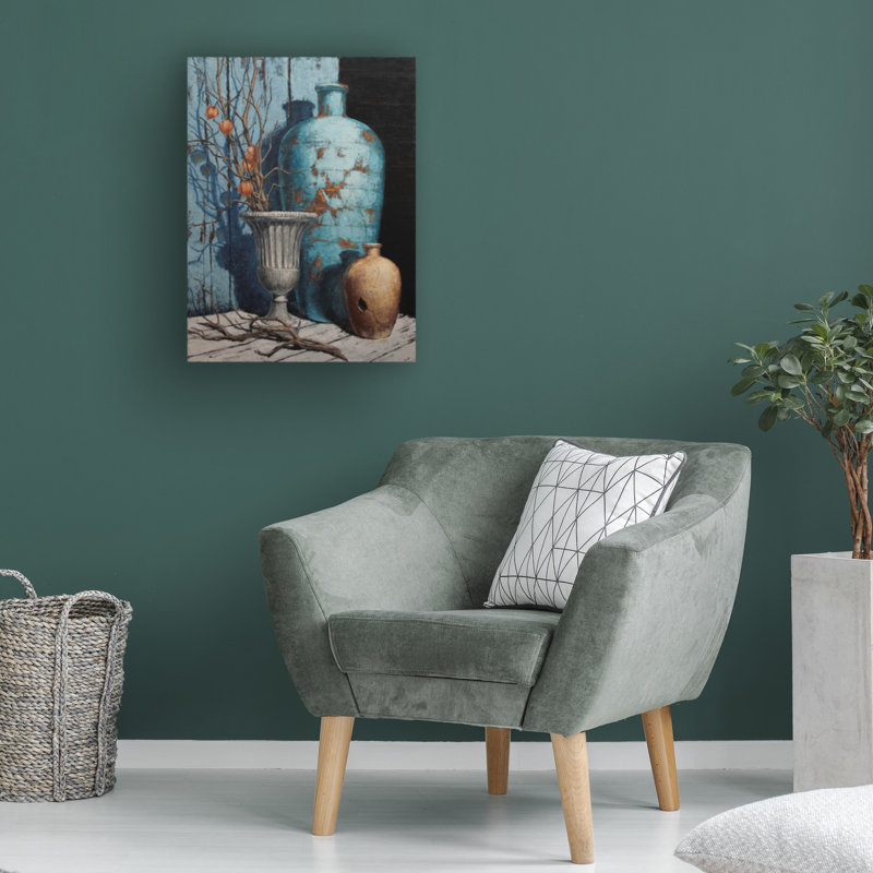 Œuvre bolognaise, Ekaterina Andersson, Stileben, turquoise, olia, H 19 po x l 14 po
