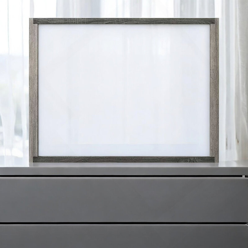 Jehoram Gray Finish Mirror