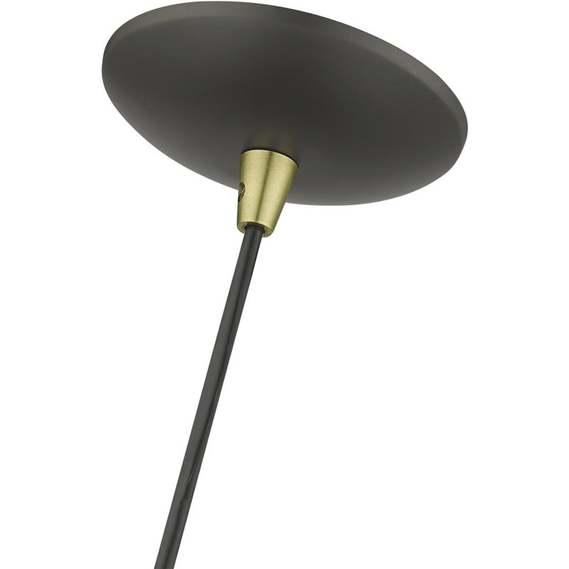 Ariandne 1 - Light Single Cone Pendant, Bronze/Gold, 15.25" H x 7.25" W x 7.25" D