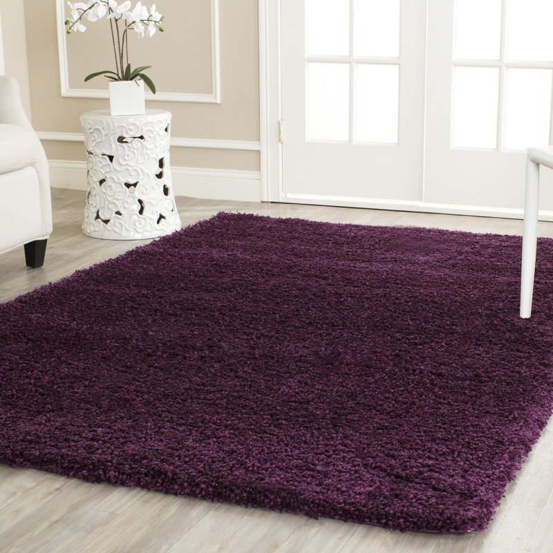 Irmtrud Area Rug, Rectangle 4' x 6', Purple 