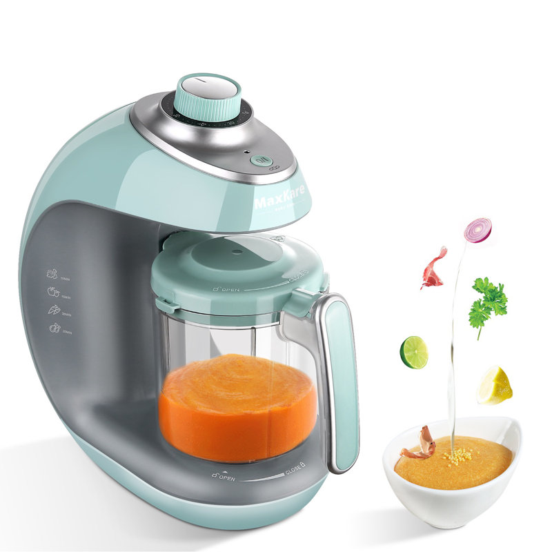 Baby Food Maker, Food Processor Blender Grinder Steamer Cooks & Blends Healthy, Self Cleans