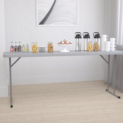 Table rectangulaire pliante en plastique pour l'entraînement et les événements Parker