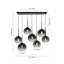 Suspension îlot en verre miroir dégradé à 7 lumières-67151362-199178126