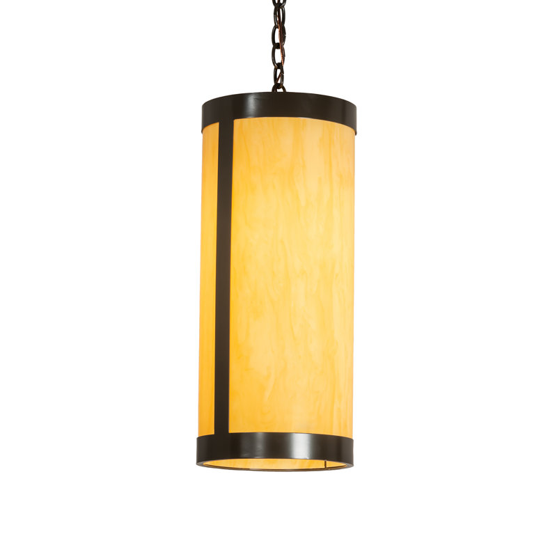 Luminaire suspendu cylindrique à 1 lumière