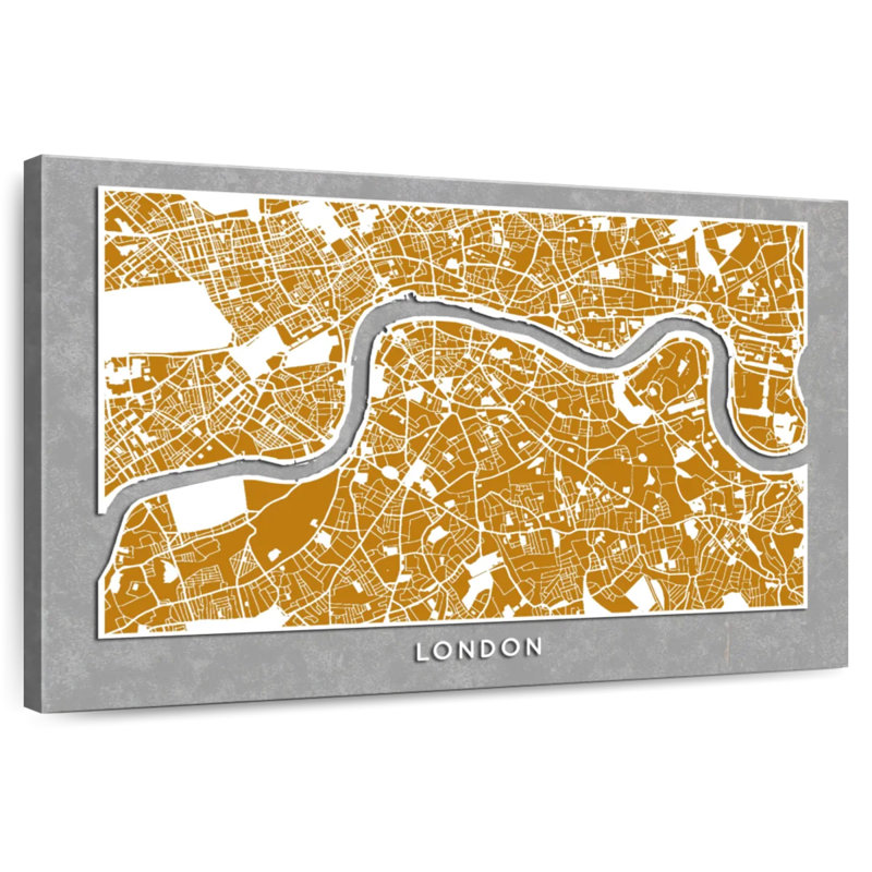 Carte Aliaz London, H 16 po x l 24 po