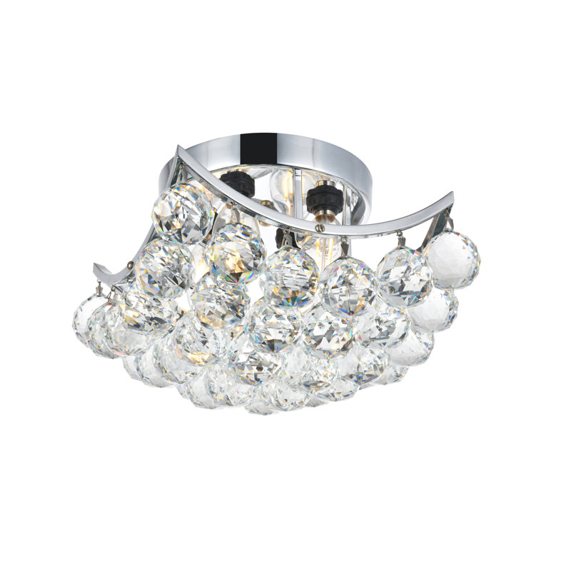Eustacio Flush Mount, Light Chrome