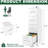 4 Drawer Vertical Filing Cabinet, A4/Legal/Letter Storage, Steel, Tilting Design, Quiet Operation-120659697