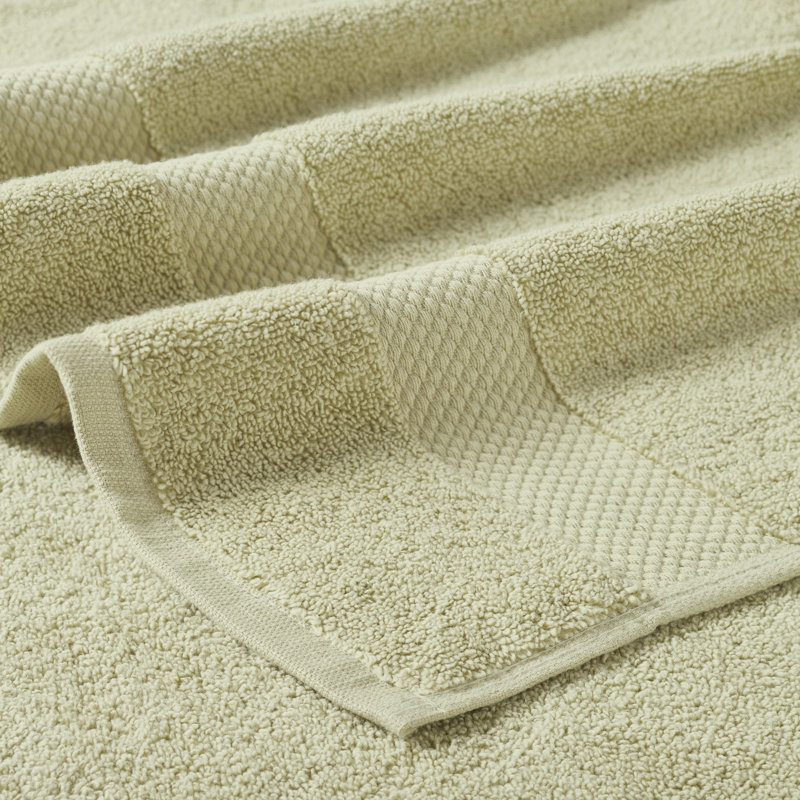 Splash 100% Cotton Zero Twist Towel Set, Bath Towels, Hand Towels & Washcloths, 550 GSM Soft Absorbent Towels for Bathroom, Spa & Daily Use, OEKO-TEX Certified, 18 Pack, Sage