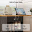 Kitchen Island With Storage Cabinet And Trash Cabinet,  3 Pieces Kitchen Dining Table Set With 2 Stools And Drop Leaf-1262491892