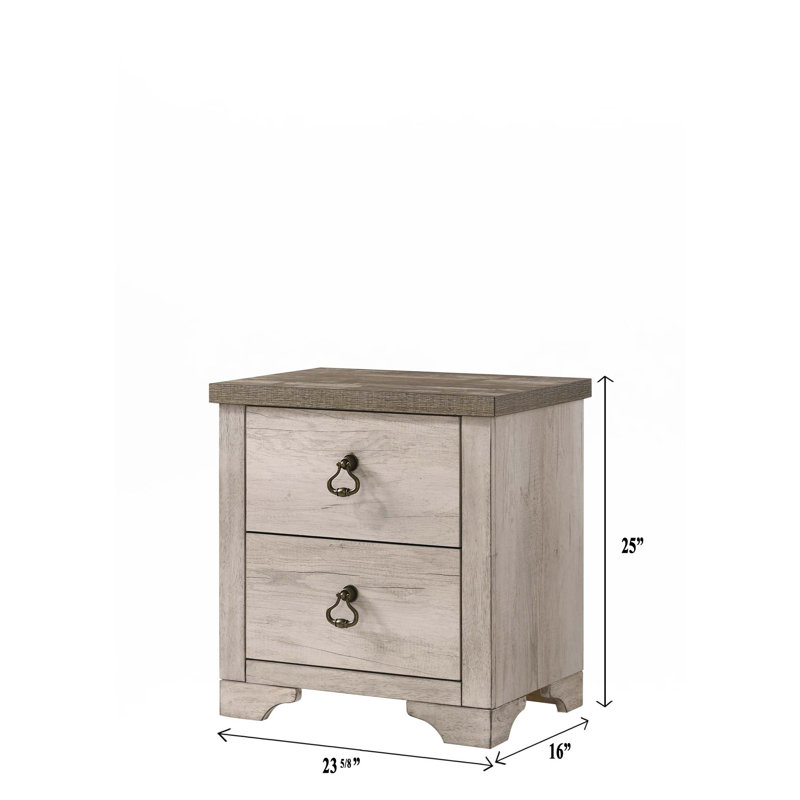 Table de chevet 2 tiroirs 1 pièce