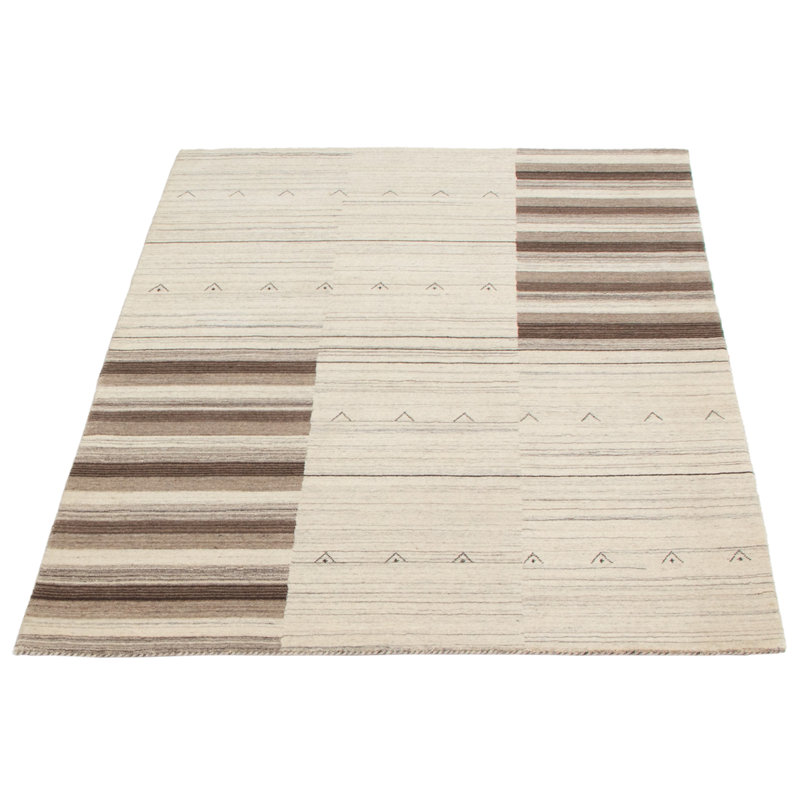 Rossville One-of-a-Kind 4'6" X 6'5" New Age Wool Area Rug in Ivory