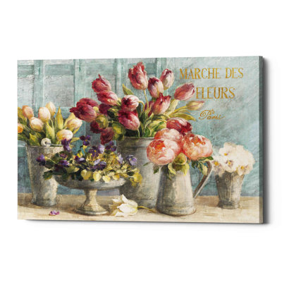 " Marche Des Fleurs " Painting Print