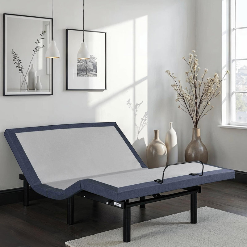 Base de lit simple TG réglable avec trois modes de vibration et réglages de la position de la tête et des pieds