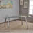 Teegan Glass Top Metal Base Dining Table