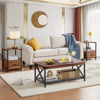 Ensemble de 3 tables basses