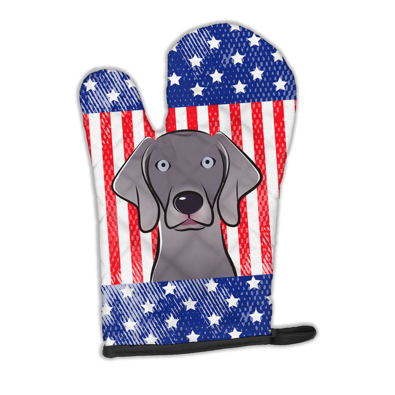 Caroline's Treasures American Flag Polyester Oven Mitt