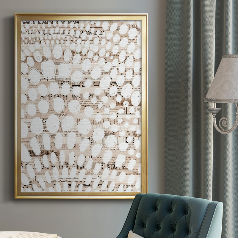 Motif rétro II, reproduction encadrée de qualité supérieure - prête à être accrochée, H 42,5 po x l 30,5 po x P 1 po