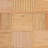 Baxton Studio Mimi Natural Rattan Checkered Console Table with Drawer