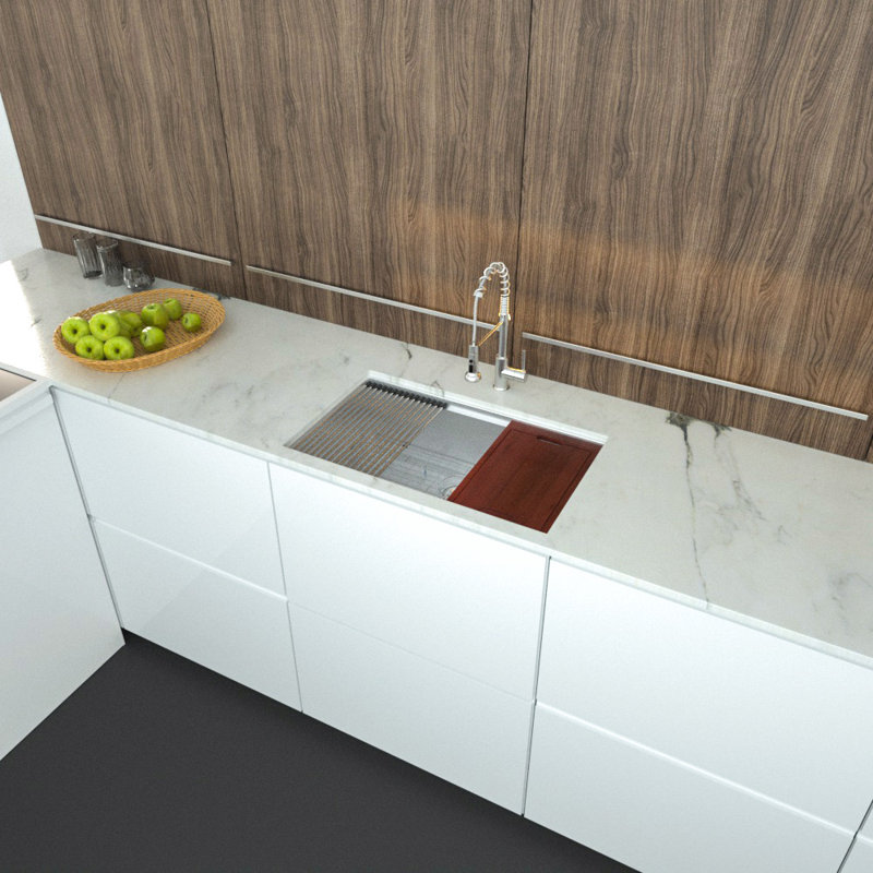 Kitchen Sink, 10" H x 19" W x 27" D