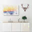 Orange Sunset Abstract Watercolour - Wrapped Canvas-56656607