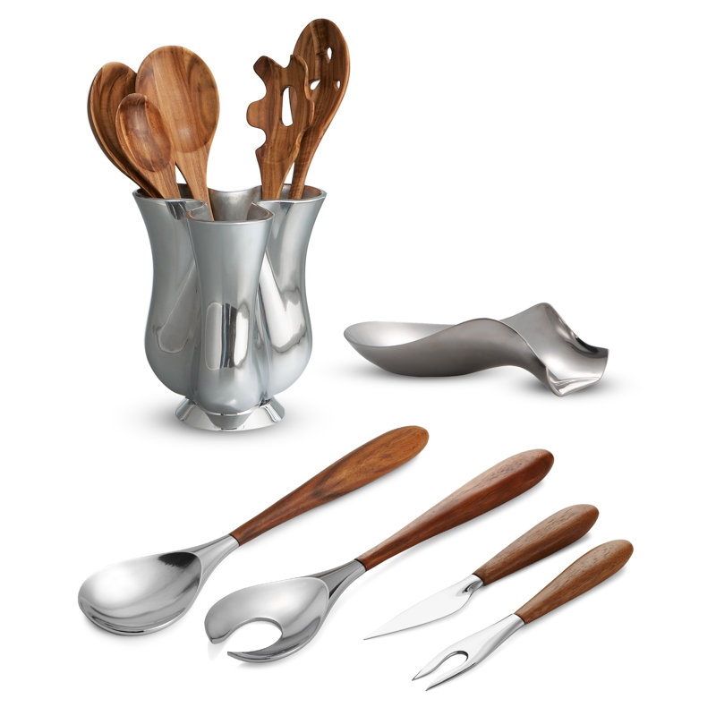 Nambe Curvo Serving Fork