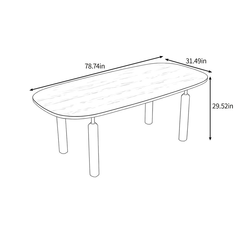 Dontate, 29.52"H x 78.74"L x 31.49"W
