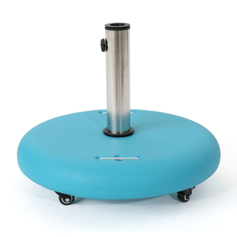 Base de parasol autoportante Jamal Steel, Bleu sarcelle incorrect