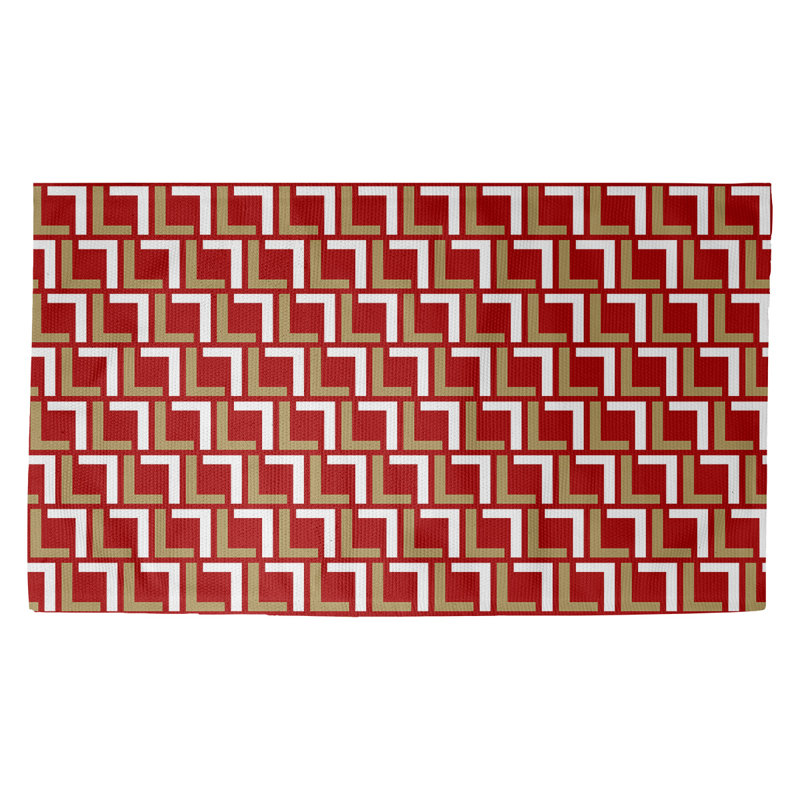 Geometric Indoor Rug, Rectangle 2' x 3'