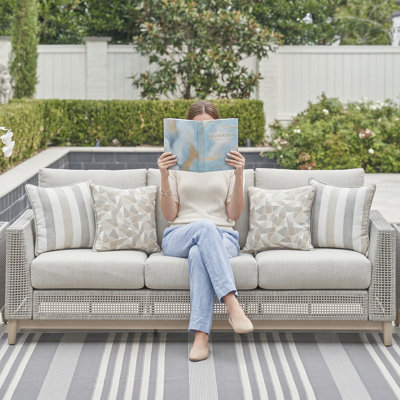 Canapé d'extérieur avec coussin Muallam