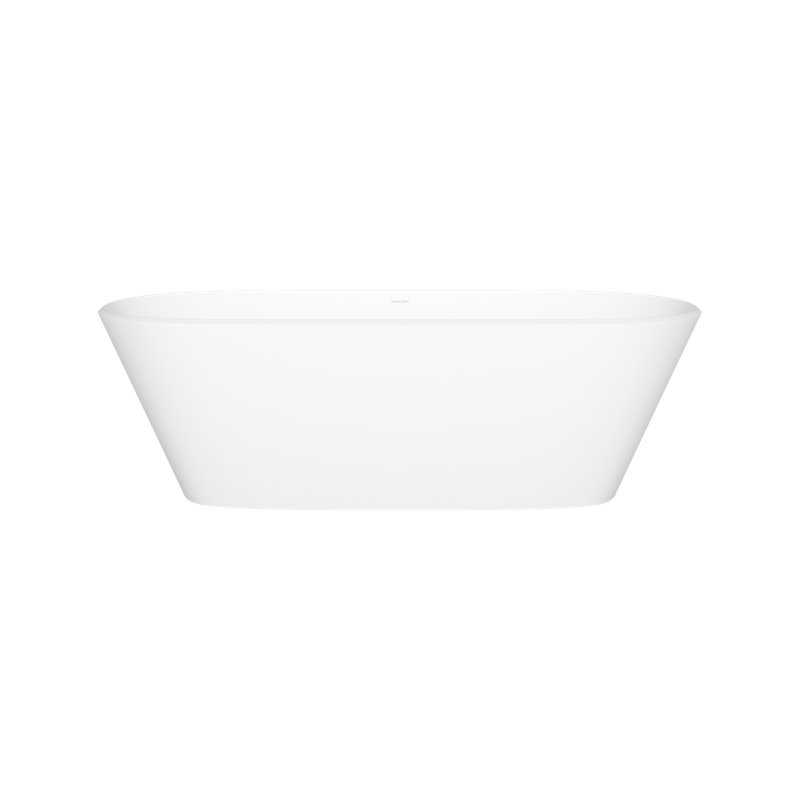 Vetralla 70" Freestanding Soaking Bathtub, Standard Matte White