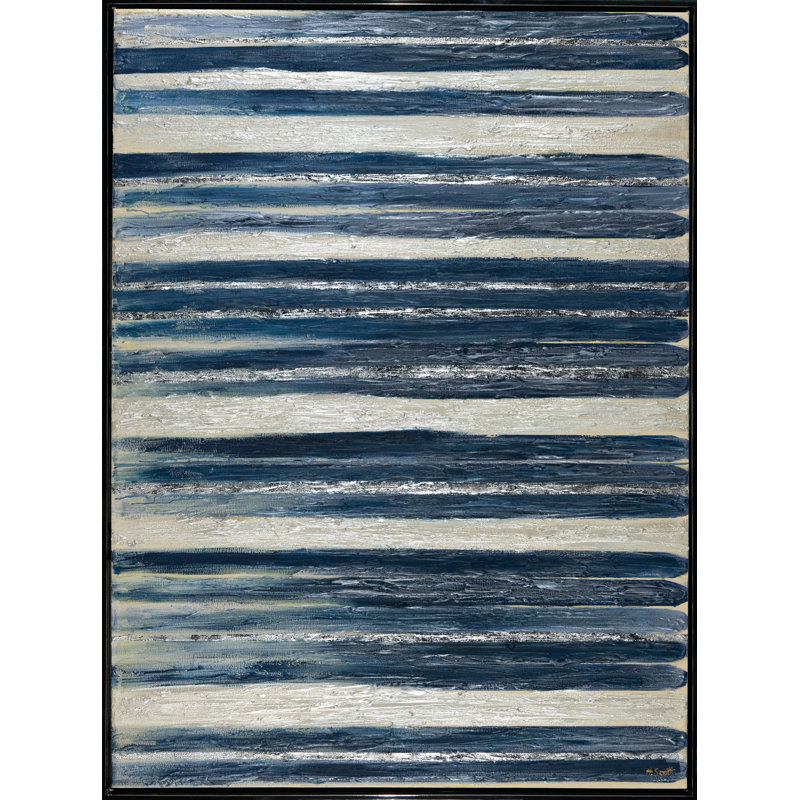 "Shine Blue" par H. Scott-Floater, peinture sur toile
