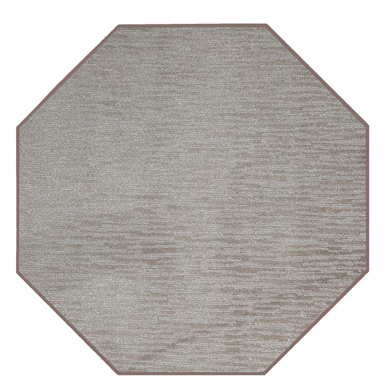 Tapis brun Jenisha, Octogonal 5 pi